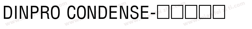 DINPRO CONDENSE字体转换